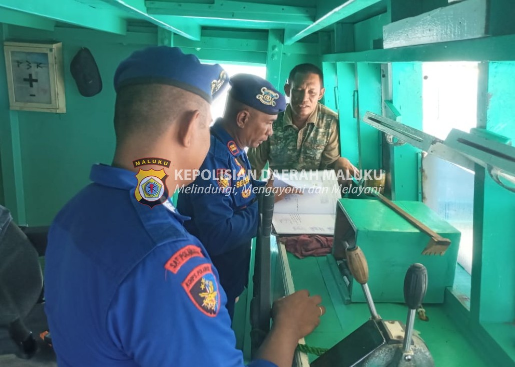 Satuan Polairud Polres MBD Lakukan Sambang Kamtibmas Perairan dan Pengawasan Aktifitas Kapal Nelayan