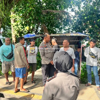 Temui Warga, Satgas Preemtif Polda Maluku Sosialisasi Kamtibmas