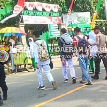 Polsek Salahutu Berperan Aktif Menjaga Keamanan dan Kelancaran Lalu Lintas