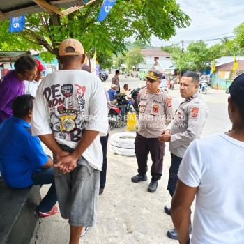 H-18 Menjelang Pencoblosan, Polda Maluku Intensif temui masyarakat Ajak Jaga Kamtibmas