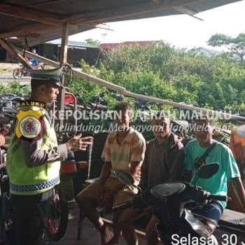 Melalui Polantas Basudara Manise, Sat Lantas Mengedukasi Warga Ciptakan Disiplin Berlalu Lintas