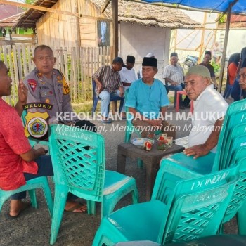 Himbau Kamtibmas, Kapolsek Salahutu Pimpin Giat Patroli