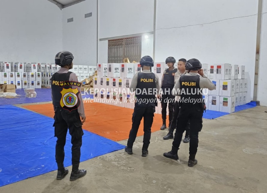 Polres MBD Mengecek Keamanan Dokumen Pemilu 2024 di Gudang Logistik Sebagai Wujud Kesiapan Pemilu 2024