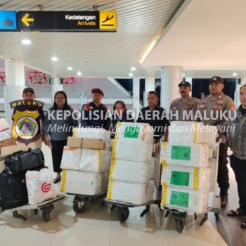 Polda Maluku Kawal Pengiriman Logistik Pemilu Tambahan ke Aru, Tanimbar dan MBD