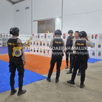 Polres MBD Mengecek Keamanan Dokumen Pemilu 2024 di Gudang Logistik Sebagai Wujud Kesiapan Pemilu 2024