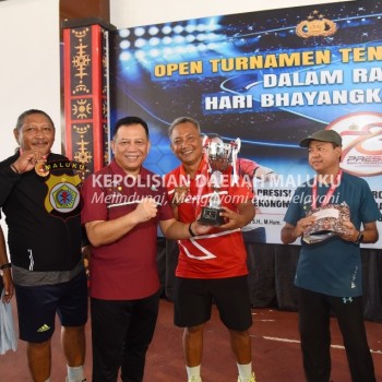 Tim Salawaku 1 Juara Open Tournamen Tenis Kapolda Maluku Cup 2024