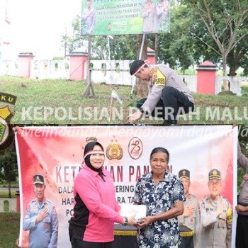 Polres Kepulauan Tanimbar gelar penanaman pohon dan ketahanan pangan sambut hari Bhayangkara