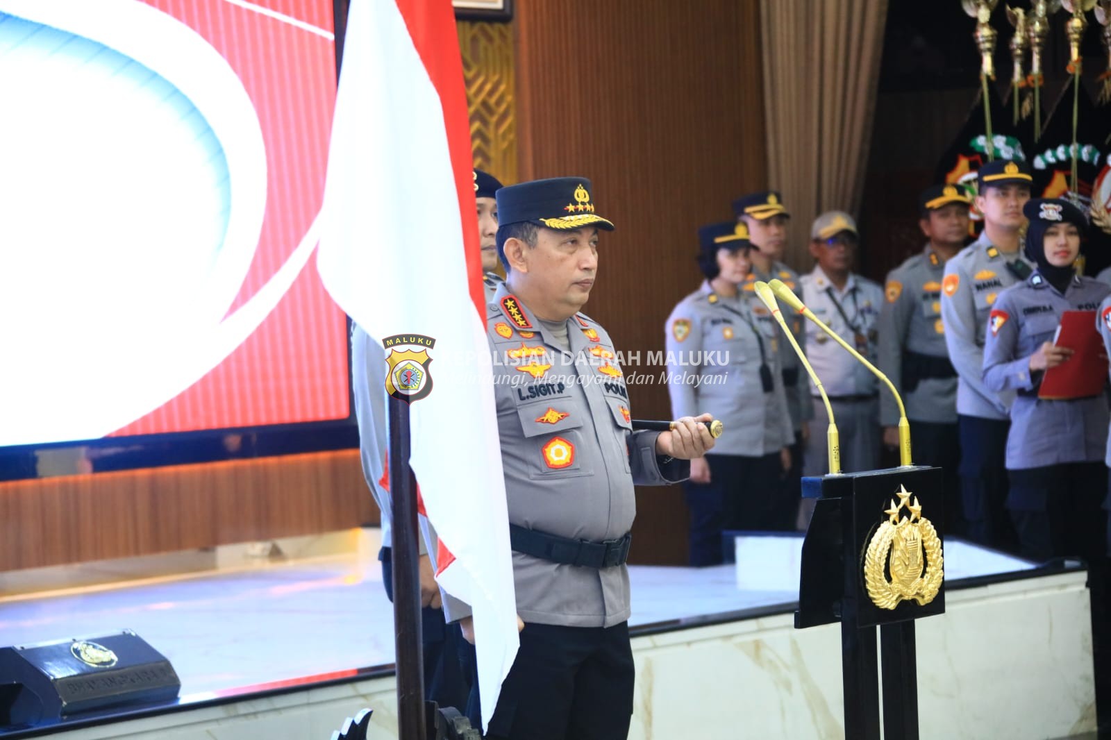 Kapolri Pimpin Upacara Kenaikan Pangkat 31 Pati Polri