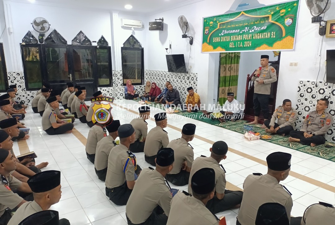 SPN Polda Maluku Gelar Khatam Alquran untuk Siswa Diktukba Beragama Muslim