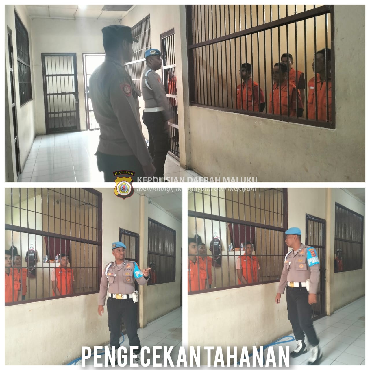 Personel Sie Propam Polres SBB Cek Ruang Tahanan Pastikan Penjagaan Tahanan Berjalan Dengan Baik
