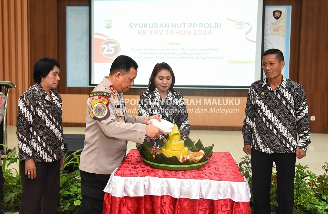 Syukuran HUT ke-25 PP Polri, Kapolda Maluku: Tetap Setia sebagai insan Tri Brata