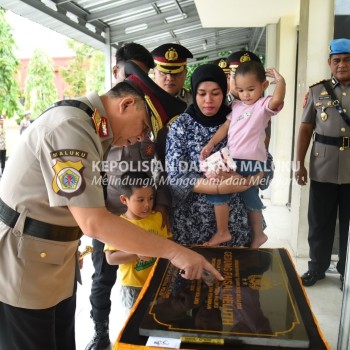 Aula di SPN Polda Maluku Resmi Dinamai Brigpol Anumerta Faisal Heluth