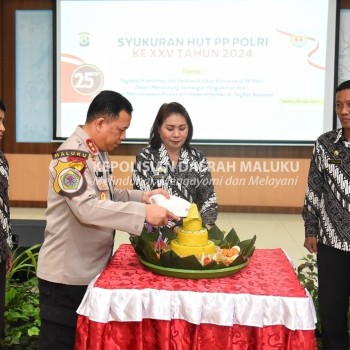 Syukuran HUT ke-25 PP Polri, Kapolda Maluku: Tetap Setia sebagai insan Tri Brata