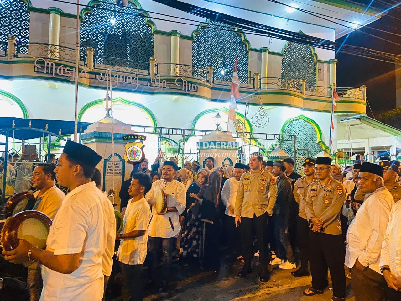 Kapolresta Ambon Hadiri acara Gebyar Muharam 1446 H/2024 M Di Mesjid Agung An-Nur Negeri Batu Merah