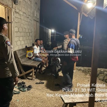 Polsek Kepala Madan Laksanakan Patroli Malam untuk Cegah Tindak Kriminalitas