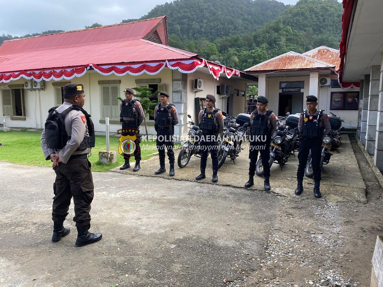 Katim Pimpin Apel Serta Berikan Arahan Sebelum Melaksanakan Patroli