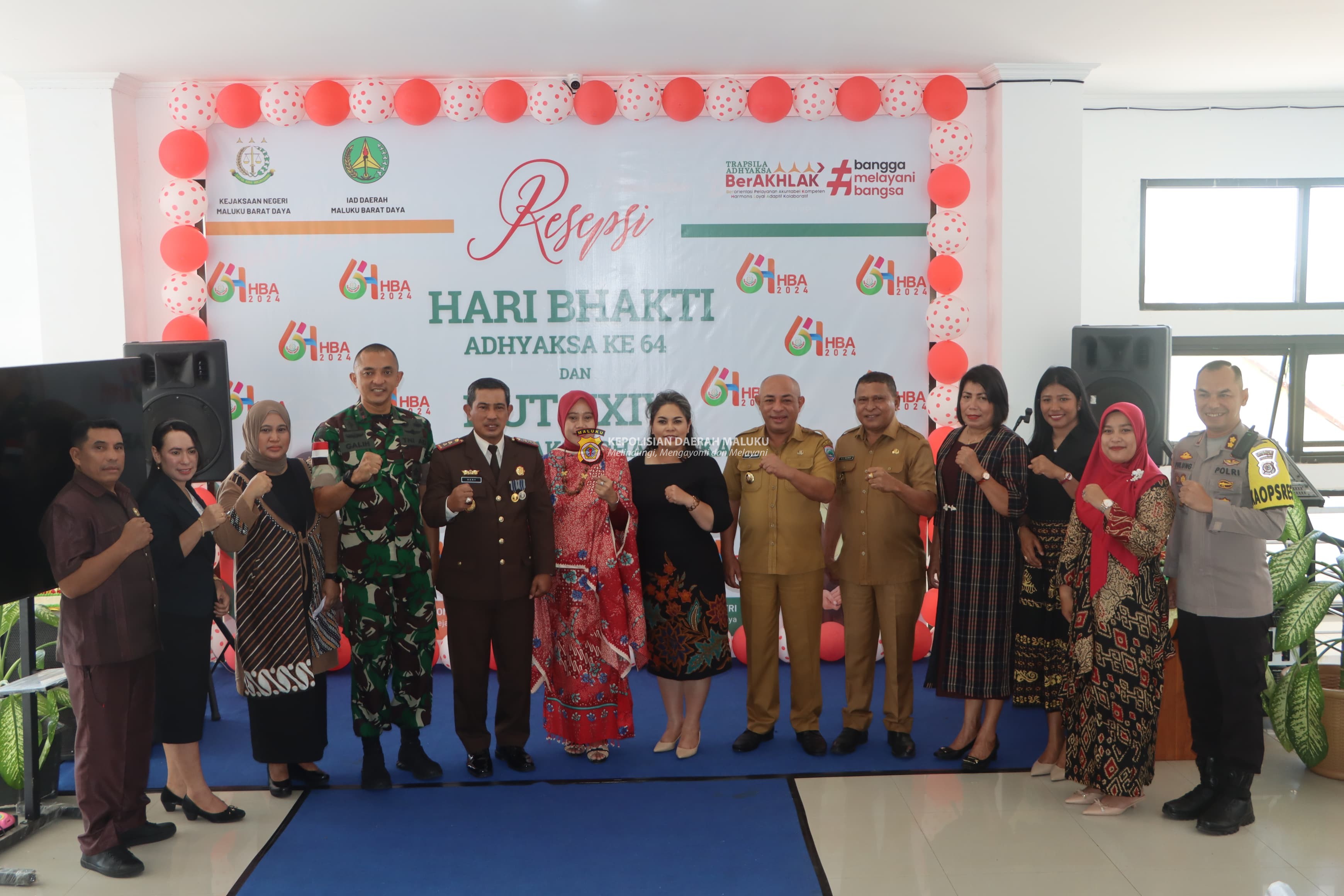 Hari Bhakti Adyaksa ke-64 Tahun 2024, Kapolres Maluku Barat Daya Beri Kejutan Kejaksaan Negeri MBD