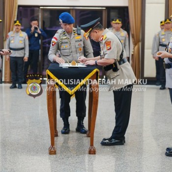 Resmi Diserah Terimakan, Kapolda Maluku di Jabat Irjen Pol Eddy Sumitro