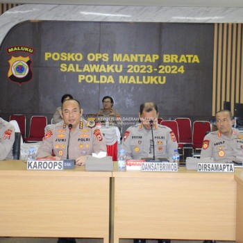 Polda Maluku Gelar Rapat Kesiapan dan Teknis Pelaksanaan Operasi Mantap Praja 2024