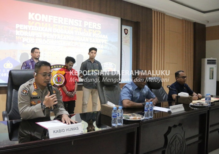 Gelapkan Duit PT Pos Indonesia, Kepala KCP Werinama ditahan Polda Maluku