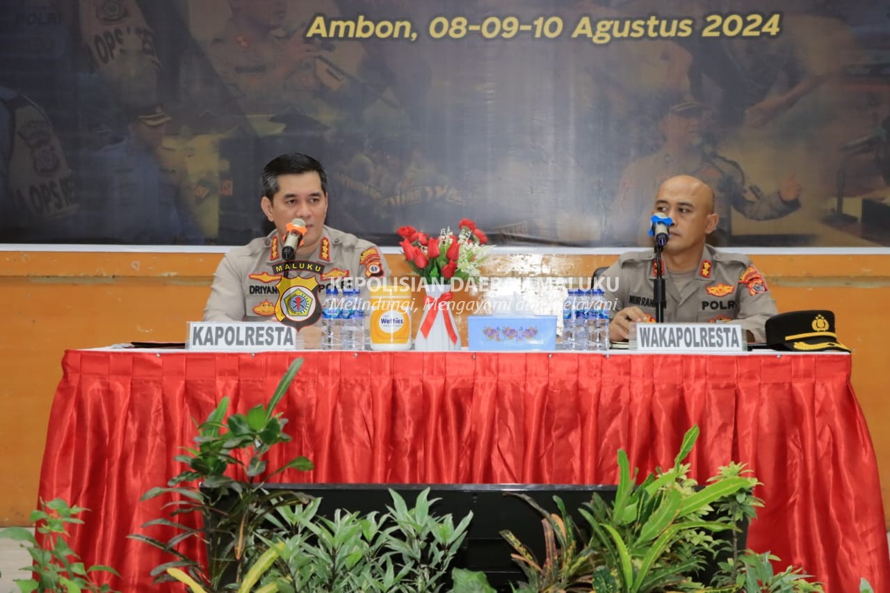 Polresta  Gelar Lat Pra Ops Mantap Praja Salawaku 2024