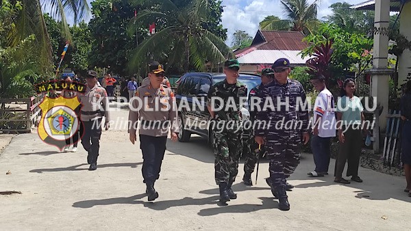 Kapolres Kepulauan Tanimbar hadiri Pemasangan Papan Peruntukan Tanah sebagai Proyek Strategis Nasional