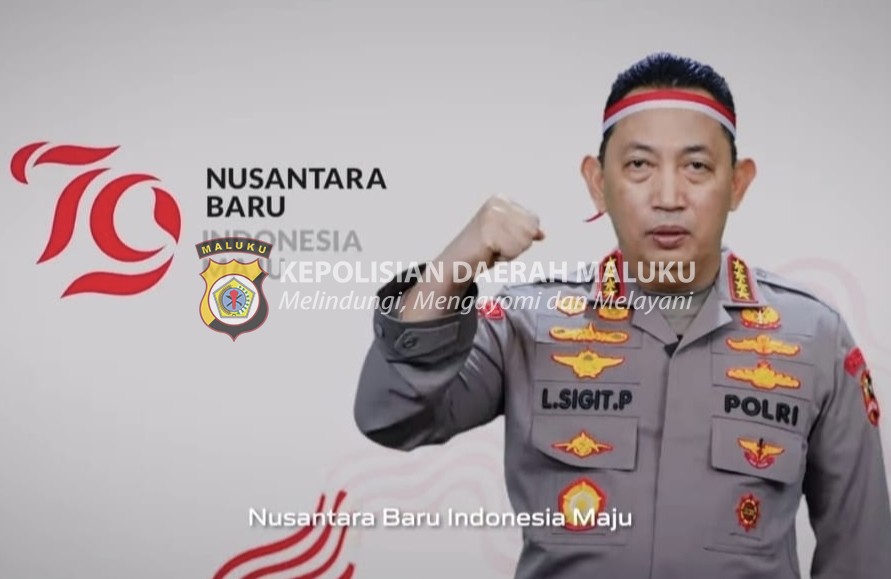 Kapolri di HUT RI ke-79: Semangat Baru untuk Nusantara Baru, Indonesia Maju