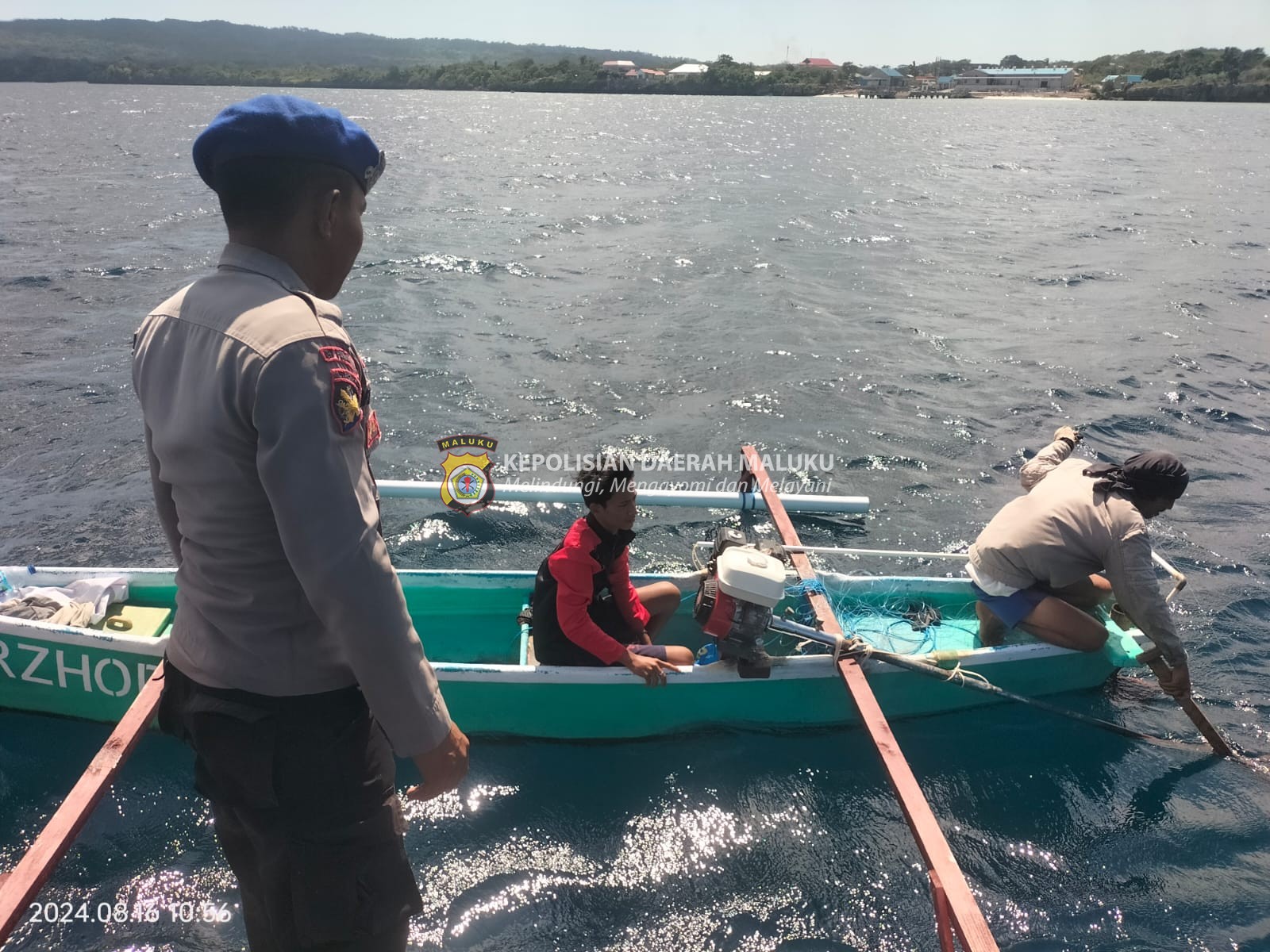 Satuan Polairud Polres MBD Patroli Perairan, Optimalkan Pemantauan Aktifitas Nelayan di Laut