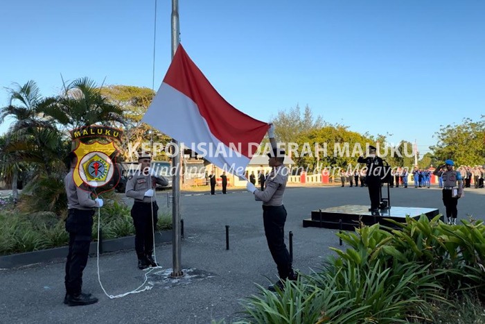 Polres Kepulauan Tanimbar gelar Upacara Bendera, peringati hari Kemerdekaan RI