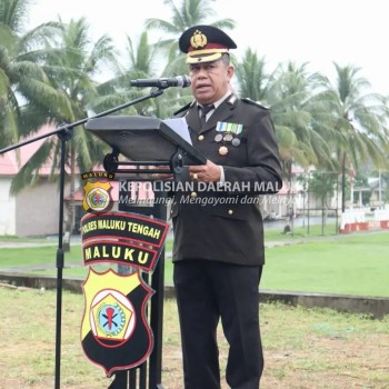 Kembali Kabag Ops Polres Malteng Pimpin Upacara Kemerdekaan RI Ke-79