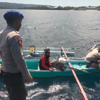 Satuan Polairud Polres MBD Patroli Perairan, Optimalkan Pemantauan Aktifitas Nelayan di Laut