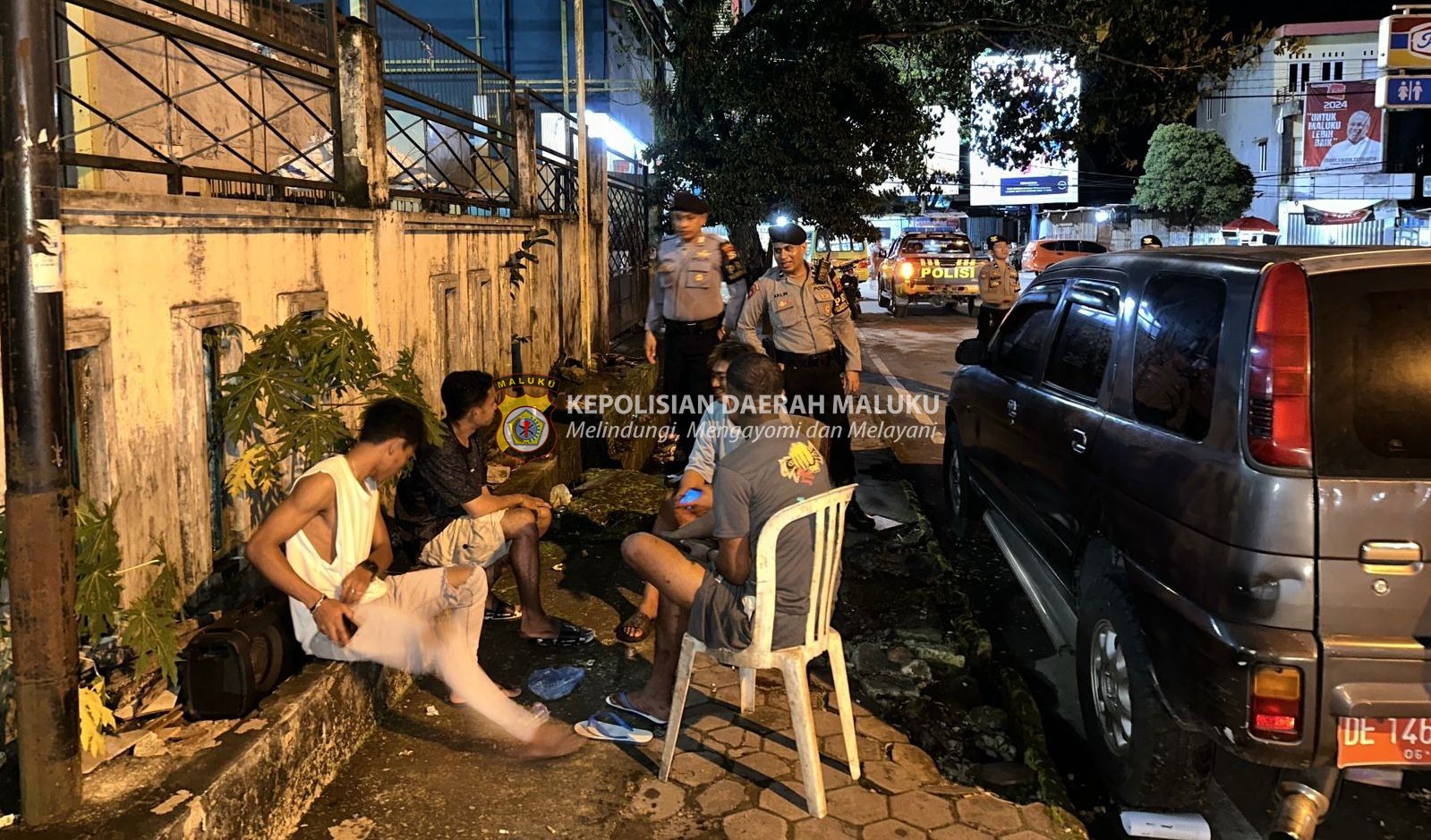 Polresta Ambon Gelar Patroli Malam Hari untuk Cegah Aksi Kriminal dan Jaga Kamtibmas