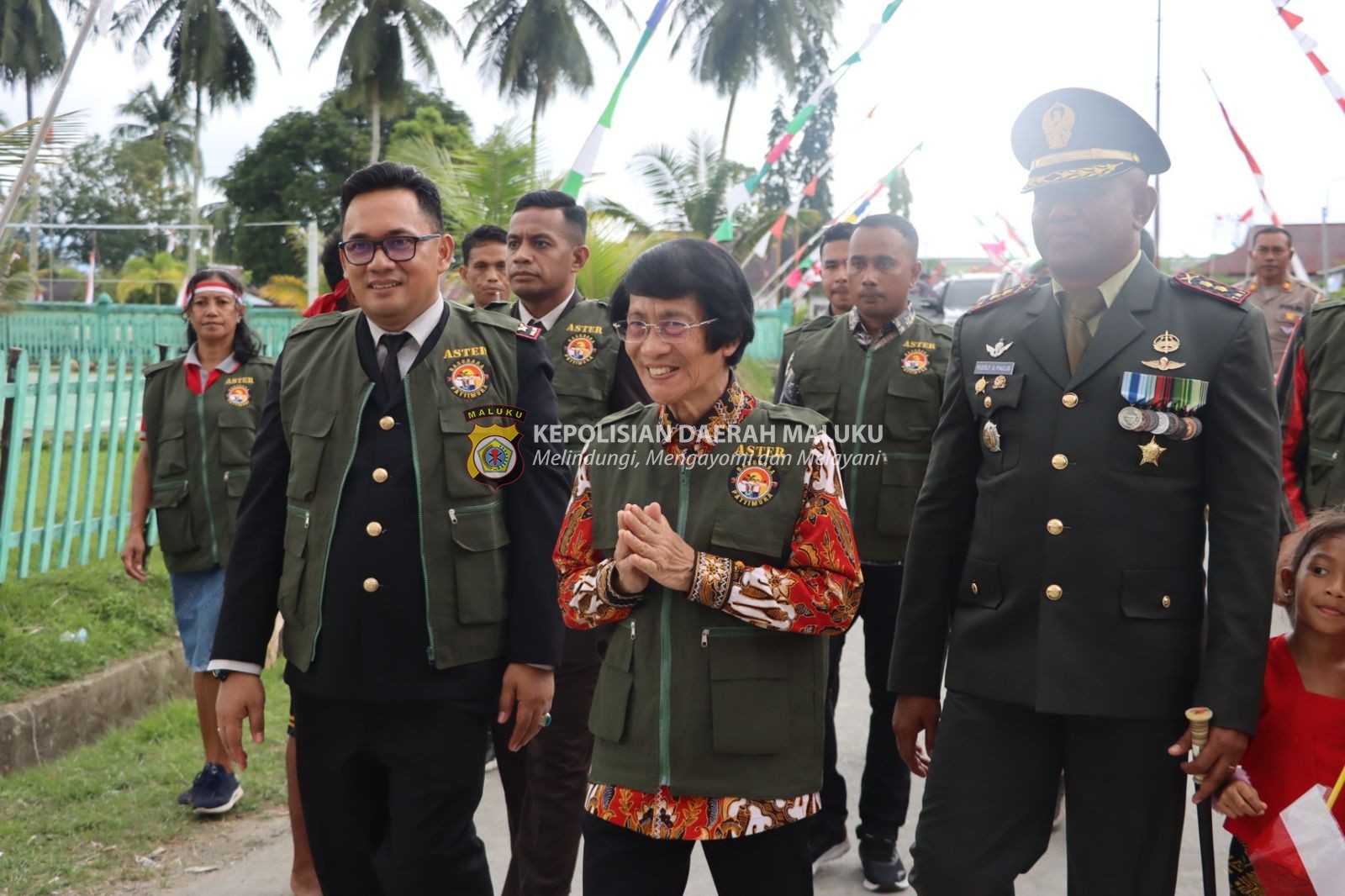 AKBP Dennie Dampingi Ketua LPAI Kunjungi Kampung Pancasila di SBB