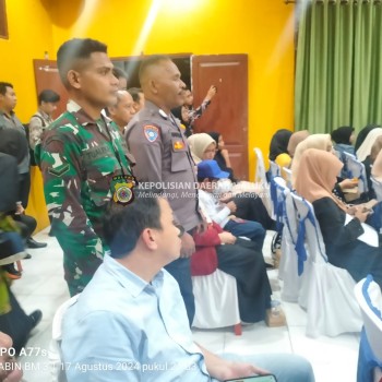 Bhabinkamtibmas bersama Babinsa Memonitoring Peresmian Klinik Pratama Rawat Jalan PKU Muhammadiyah Abu Sofyan di Batu Merah, Ambon