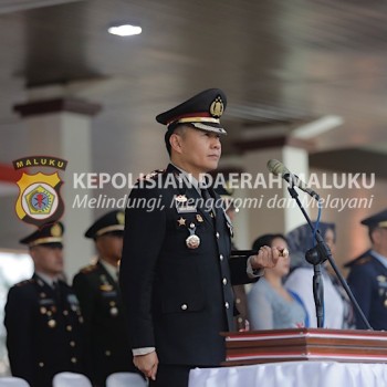 Kaporles Kepulauan Tanimbar pimpin upacara penurunan bendera HUT Kemerdekaan RI ke-79