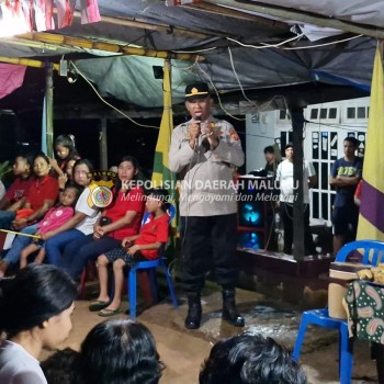 Kapolsek Nusaniwe hadir dalam Kegiatan Makan Patita Meriahkan Syukuran HUT ke-79 RI