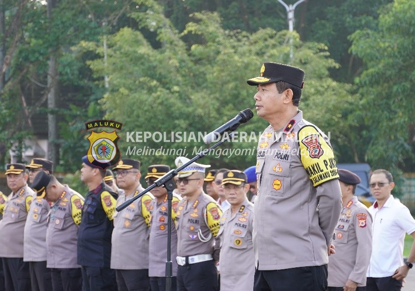 Pimpin Apel Gabungan Personel Polda Maluku, Ini Penekanan Wakapolda