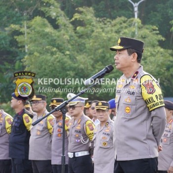 Pimpin Apel Gabungan Personel Polda Maluku, Ini Penekanan Wakapolda