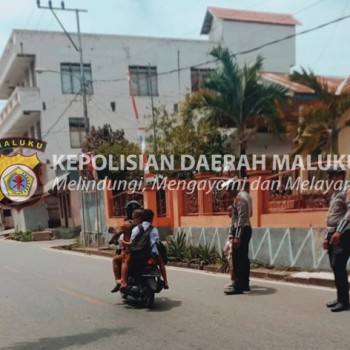 Hadir berikan pelayanan prima, Sat Lantas Polres Kepulauan Tanimbar lakukan pam dan gatur lalin