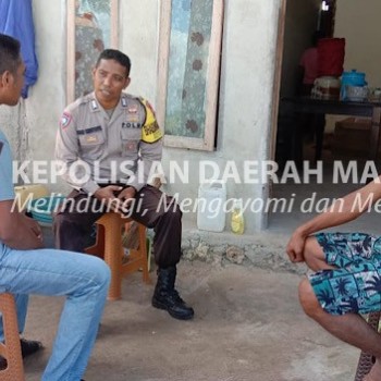 Sampaikan Imbauan dan pesan Kamtibmas, Bhabinkamtibmas Matakus sambangi Warga lewat DDS