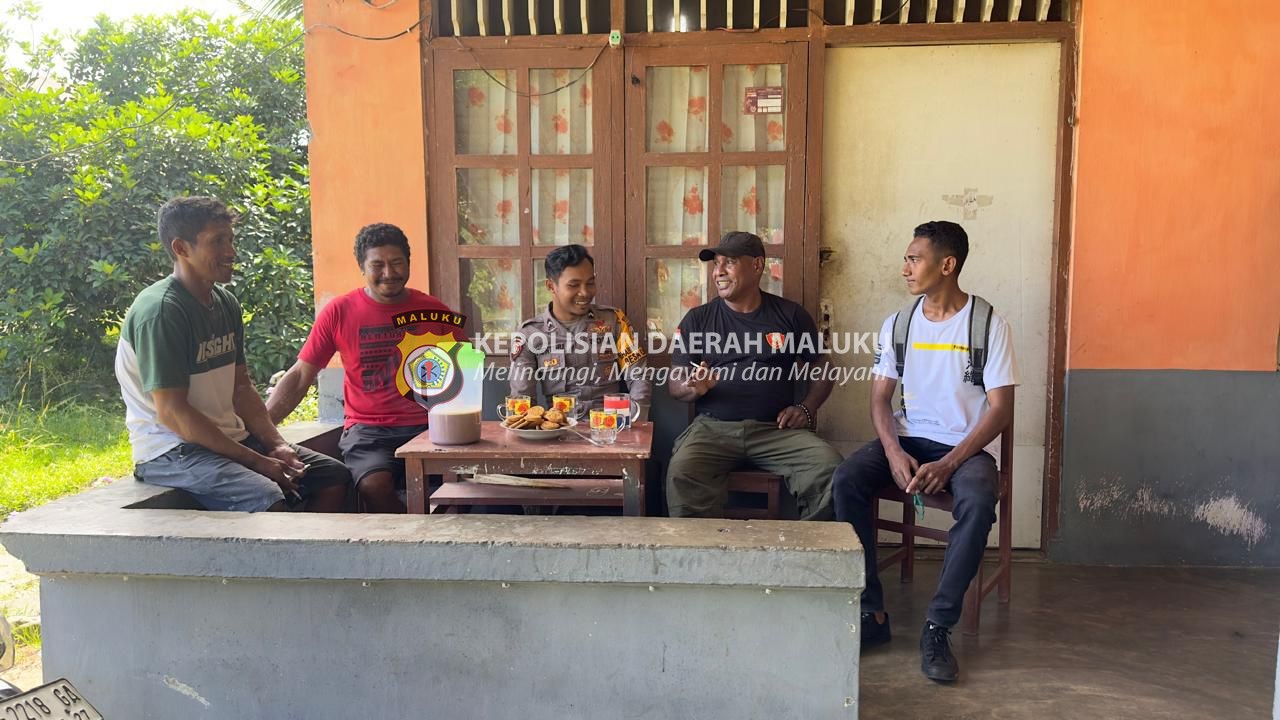 Bhabinkamtibmas Desa Lisabata Giat Cooling System, Ajak Warga Jaga Keamanan Bersama