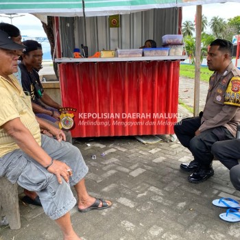 Bhabinkamtibmas Polsek Kota Masohi Gelar Sambang