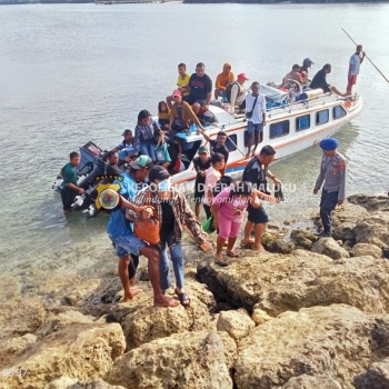 Satuan Polairud Polres MBD Gelar Program Pembinaan Kamtibmas Perairan Kepada Warga