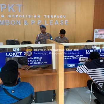 Sie Propam Polresta Ambon Lakukan Pemeriksaan Pelayanan Publik di SPKT