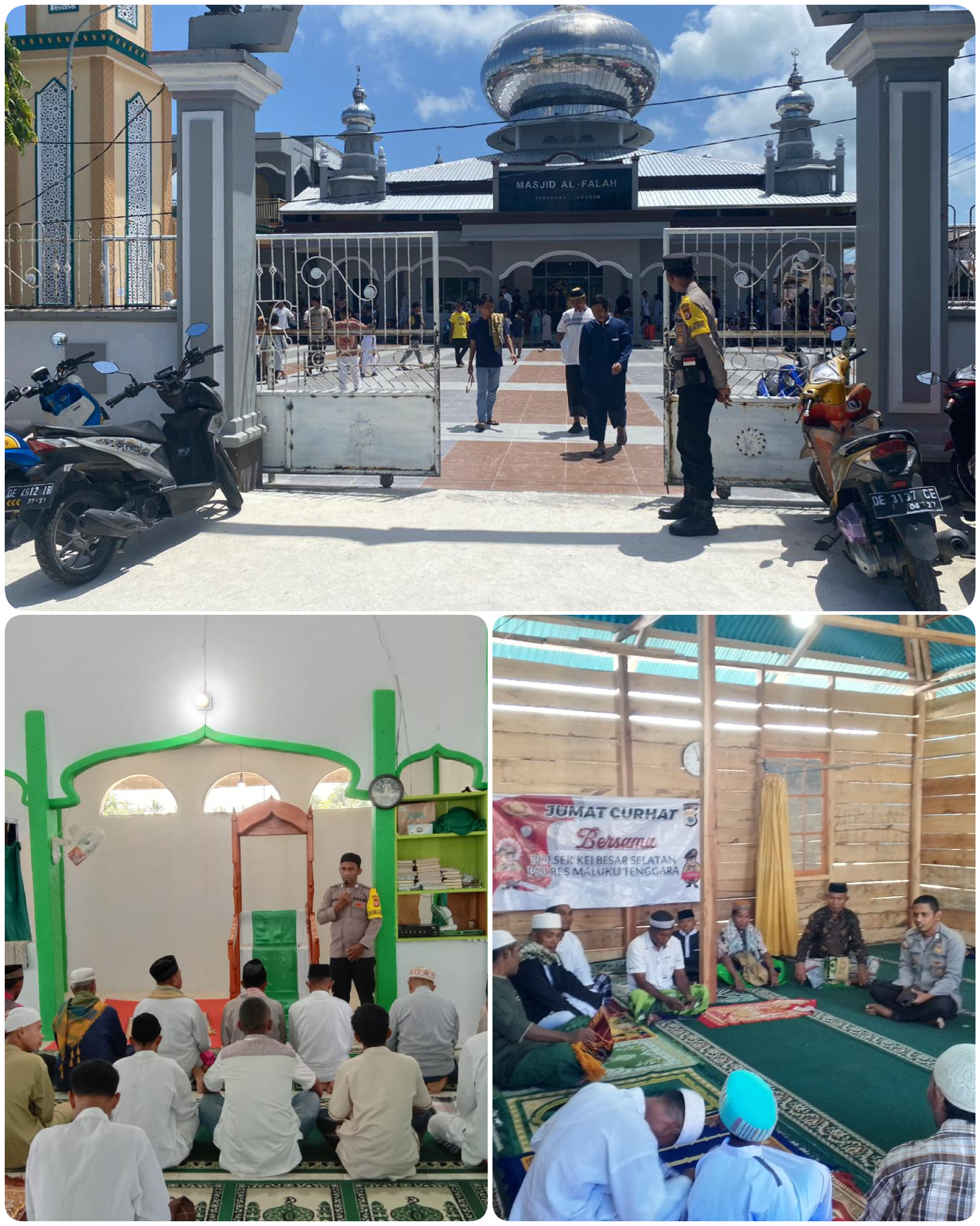 Pengamanan Sholat Jumat dan Jumat Curhat disejumlah Masjid