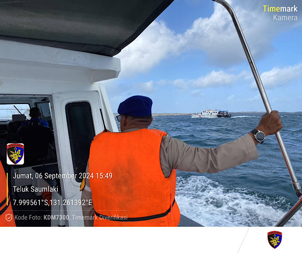 Evakuasi korban kecelakaan laut berhasil dilakukan Sat Polairud Polres Kepulauan Tanimbar bersama Tim SAR