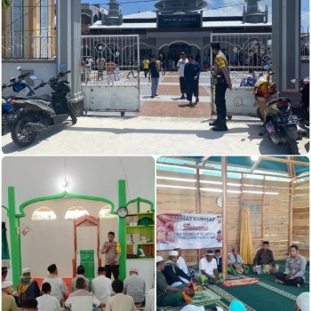 Pengamanan Sholat Jumat dan Jumat Curhat disejumlah Masjid