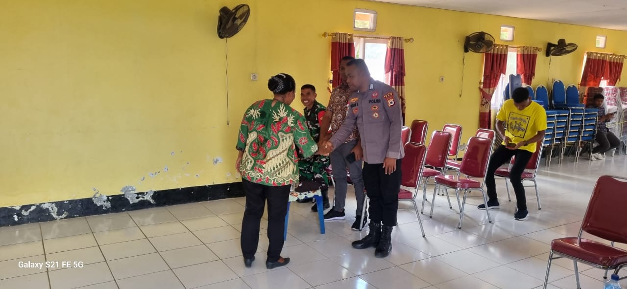 Polsek Wetar Amankan Rapat Pleno PPS Desa Ilwaki Kecamatan Wetar Selatan