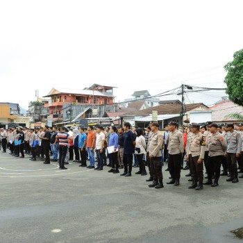 Polresta Ambon Turunkan Personil lakukan Pengamanan Puncak Acara HUT Kota Ambon ke-449