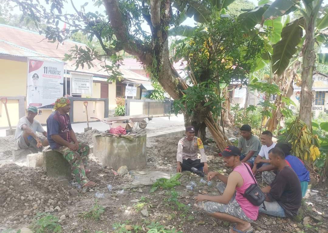 Bhabinkamtibmas Kelurahan Tihu Sampaikan Himbauan Kamtibmas Menjelang Pilkada